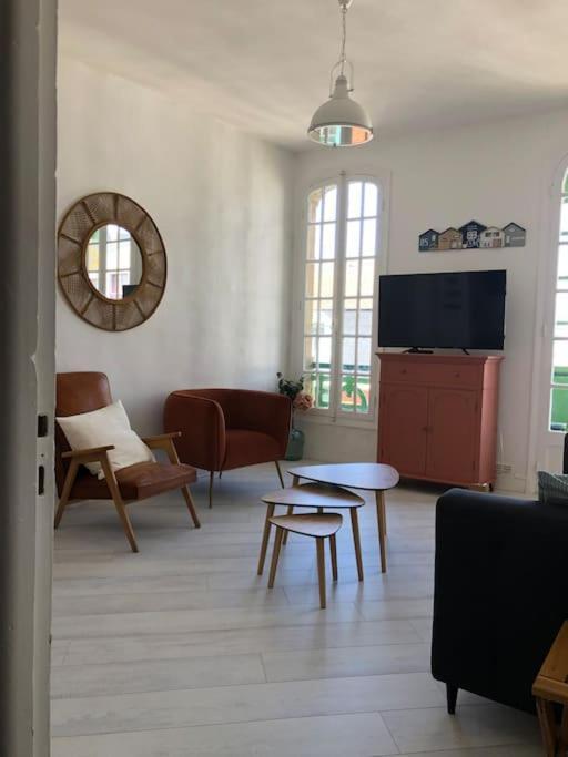 Appartement Vue Mer Laterale Mers-les-Bains Bagian luar foto